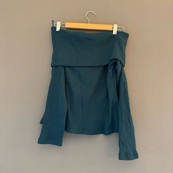 $65 Madewell Off-Shoulder Long-Sleeve Top size XL m4 - Picture 2 of 6